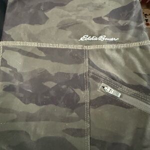 Eddie Bauer Camouflage Leggings - Black and Green